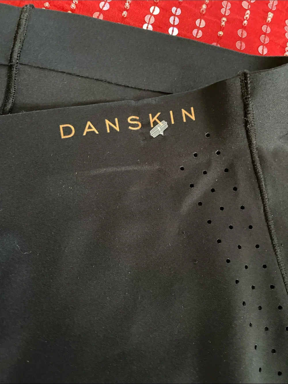 Danskin Intimates Black Gold Logo Skin Contour Shapewear NWOT